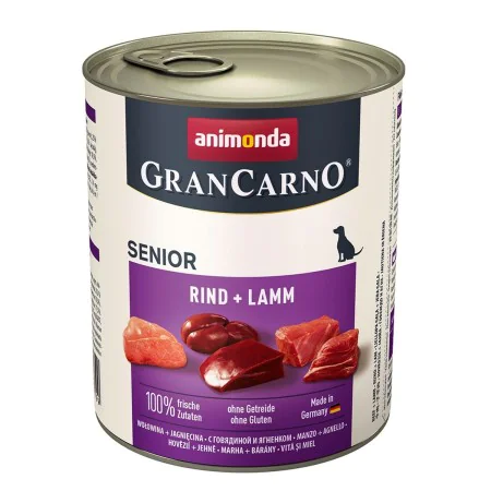 Cibo umido Animonda GranCarno Senior Carne di vitello Agnello Carne di manzo e vitello 800 g di Animonda, Umido - Rif: S91331...