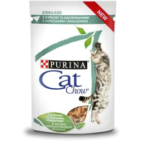 Comida para gato Purina Chow Sterlisied Gig Frango 85 g de Purina, Húmida - Ref: S9133477, Preço: 1,44 €, Desconto: %