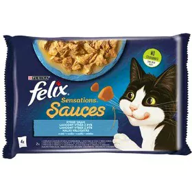 Aliments pour chat Purina Felix Sensations Morue Carotte Tomate 4 x 85 g de Purina, Humide - Réf : S9133486, Prix : 4,15 €, R...