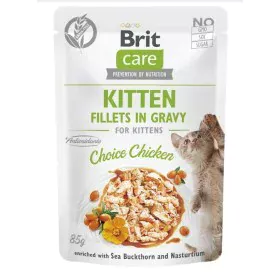 Aliments pour chat Brit Care Cat Kitten Choice Poulet 85 g de Brit, Humide - Réf : S9133979, Prix : 1,62 €, Remise : %