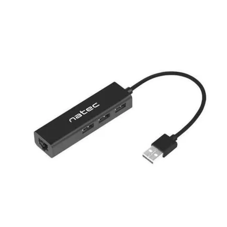 Hub USB Natec Dragonfly Noir (1 Unité) de Natec, Hubs USB - Réf : S9135176, Prix : 13,24 €, Remise : %