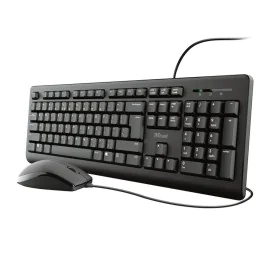 clavier et souris Trust 23970 Noir Qwerty US de Trust, Ensembles Clavier et Souris - Réf : S9135944, Prix : 23,67 €, Remise : %