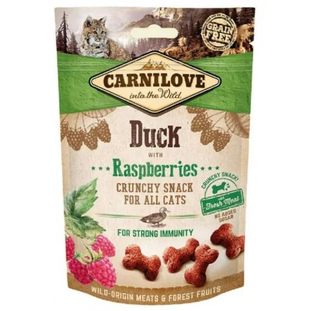 Collation pour Chat Carnilove Crunchy Framboise Canard 50 g de Carnilove, Snacks - Réf : S9135970, Prix : 2,98 €, Remise : %