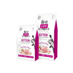 Aliments pour chat Brit Care Grain Free Kitten Healthy growth and development Adulte Poulet Dinde 7 kg de Brit, Sèche - Réf :...