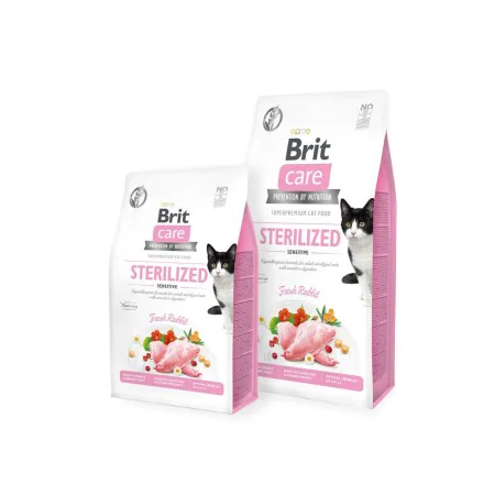 Cat food Brit Care Grain Free Sterilized Sensitive Adult 7 kg by Brit, Dry - Ref: S9136103, Price: 49,36 €, Discount: %