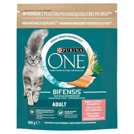 Cibo per gatti Purina One Bifensis Adult Adulto Salmone 800 g di Purina, Secco - Rif: S9137079, Prezzo: 9,18 €, Sconto: %