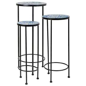 Soporte para Maceta Alexandra House Living Negro Hierro Azulejo 30 x 68 x 30 cm 3 Piezas de Alexandra House Living, Accesorio...