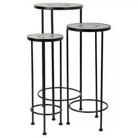 Soporte para Maceta Alexandra House Living Negro Hierro Azulejo 30 x 68 x 30 cm 3 Piezas de Alexandra House Living, Accesorio...