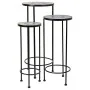 Flower Pot Stand Alexandra House Living Black Iron Tile 30 x 68 x 30 cm 3 Pieces by Alexandra House Living, Accessories - Ref...