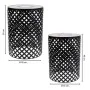 Flower Pot Stand Alexandra House Living Black Iron Tile 38 x 50 x 38 cm 2 Pieces by Alexandra House Living, Accessories - Ref...