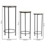 Flower Pot Stand Alexandra House Living Black Iron Tile 30 x 68 x 30 cm 3 Pieces by Alexandra House Living, Accessories - Ref...