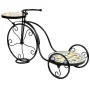 Blumentopfhalter Alexandra House Living Schwarz Eisen Kachel Fahrrad 26 x 43 x 67 cm von Alexandra House Living, Zubehör - Re...