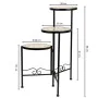 Soporte para Maceta Alexandra House Living Negro Hierro Azulejo 30 x 68 x 30 cm 3 Piezas de Alexandra House Living, Accesorio...