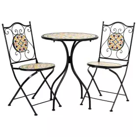 Ensemble Table + 2 Chaises Alexandra House Living Noir 60 x 75 x 60 cm de Alexandra House Living, Salons de jardin - Réf : D1...