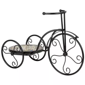 Supporto per Vaso Alexandra House Living Nero Ferro Piastrella Bicicletta 23 x 36 x 53 cm di Alexandra House Living, Accessor...