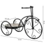 Flower Pot Stand Alexandra House Living Black Iron Tile Bicycle 23 x 36 x 53 cm by Alexandra House Living, Accessories - Ref:...