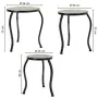 Soporte para Maceta Alexandra House Living Negro Hierro Azulejo 35 x 36 x 35 cm 3 Piezas de Alexandra House Living, Accesorio...