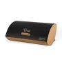 Panera Feel Maestro MR-1775-BLACK Negro Madera Metal Bambú 25 x 13,3 x 36,5 cm de Feel Maestro, Almacenamiento de alimentos -...