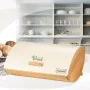 Brotkorb Feel Maestro MR-1775-IVORY Elfenbein Holz Metall Bambus 25 x 13,3 x 36,5 cm von Feel Maestro, Lagerung von Lebensmit...