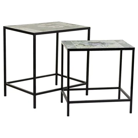 Sous-pot Alexandra House Living Noir Fer Carrelage 37 x 51 x 50 cm 2 Pièces de Alexandra House Living, Accessoires - Réf : D1...