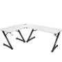 Bureau Gaming Huzaro HZ-Hero 7.0 Blanc Noir Fibre de Carbone 154 x 72,5 x 117 cm de Huzaro, Bureaux et tables d'ordinateurs -...