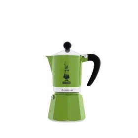 Cafetera Italiana Bialetti Negro Verde Metal Aluminio 3 Tazas de Bialetti, Cafeteras italianas - Ref: S9139561, Precio: 27,45...