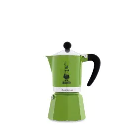 Cafetera Italiana Bialetti Negro Verde Metal Aluminio 3 Tazas de Bialetti, Cafeteras italianas - Ref: S9139561, Precio: 27,13...