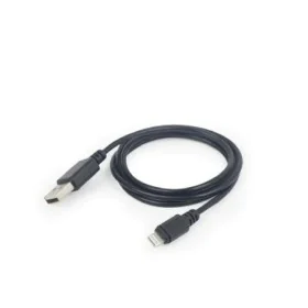 Câble USB vers Lightning GEMBIRD CC-USB2-AMLM-2M Noir 2 m de GEMBIRD, Câbles USB - Réf : S9139622, Prix : 2,15 €, Remise : %