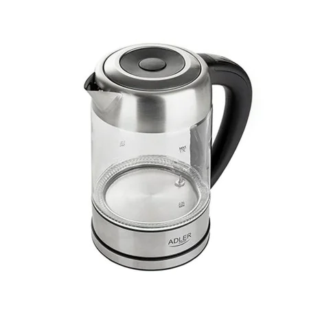 Kettle Adler AD 1247 Crystal Steel Grey Glass 2200 W 1,7 L by Adler, Electric Kettles - Ref: S9140075, Price: 33,94 €, Discou...