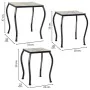 Soporte para Maceta Alexandra House Living Negro Hierro Azulejo 33 x 37 x 33 cm 3 Piezas de Alexandra House Living, Accesorio...