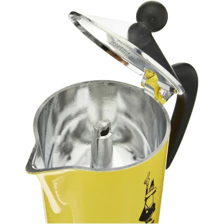 Cafetière Italienne Bialetti Rainbow Jaune Métal Aluminium 300 ml 6 Tasses de Bialetti, Cafetières italiennes - Réf : S914062...