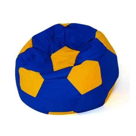 Puff GO GIFT Gelb Blau Oxford Fussball von GO GIFT, Sitzsäcke - Ref: S9140922, Preis: 49,68 €, Rabatt: %