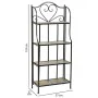 Scaffale Alexandra House Living Nero Ferro Piastrella 27 x 133 x 57 cm di Alexandra House Living, Scaffalature e ripiani di i...