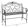 Bench Alexandra House Living Black Iron 50 x 88 x 110 cm by Alexandra House Living, Benches - Ref: D1632237, Price: 145,27 €,...