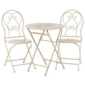 Table set with 2 chairs Alexandra House Living White 60 x 75 x 60 cm by Alexandra House Living, Garden Furniture Sets - Ref: ...