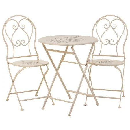 Ensemble Table + 2 Chaises Alexandra House Living Blanc 60 x 75 x 60 cm de Alexandra House Living, Salons de jardin - Réf : D...