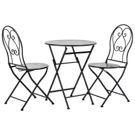 Table set with 2 chairs Alexandra House Living Black 60 x 75 x 60 cm by Alexandra House Living, Garden Furniture Sets - Ref: ...