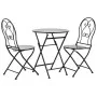 Ensemble Table + 2 Chaises Alexandra House Living Noir 60 x 75 x 60 cm de Alexandra House Living, Salons de jardin - Réf : D1...