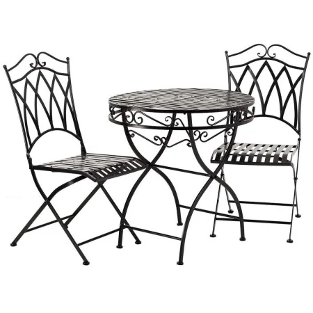 Table set with 2 chairs Alexandra House Living Black 60 x 75 x 60 cm by Alexandra House Living, Garden Furniture Sets - Ref: ...