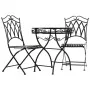 Table set with 2 chairs Alexandra House Living Black 60 x 75 x 60 cm by Alexandra House Living, Garden Furniture Sets - Ref: ...