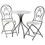 Table set with 2 chairs Alexandra House Living White Black 60 x 75 x 60 cm by Alexandra House Living, Garden Furniture Sets -...