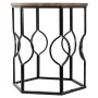 Set of 2 tables Alexandra House Living Brown Black Iron MDF Wood 39 x 57 x 39 cm by Alexandra House Living, Tables - Ref: D16...