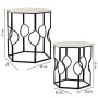 Set of 2 tables Alexandra House Living White Iron MDF Wood 39 x 57 x 39 cm by Alexandra House Living, Tables - Ref: D1632243,...