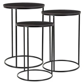 Jeu de 2 tables Alexandra House Living Noir Fer Bois MDF 39 x 57 x 39 cm de Alexandra House Living, Tables - Réf : D1632244, ...