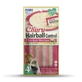 Collation pour Chat Inaba Churu Hairball Control Poulet 4 x 14 g de Inaba, Snacks - Réf : S9142316, Prix : 3,33 €, Remise : %