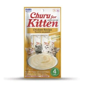 Lanche para Gato Inaba Churu for Kitten Frango 4 x 14 g de Inaba, Snacks - Ref: S9142318, Preço: 4,59 €, Desconto: %