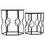 Set of 2 tables Alexandra House Living Black Iron MDF Wood 39 x 57 x 39 cm by Alexandra House Living, Tables - Ref: D1632245,...