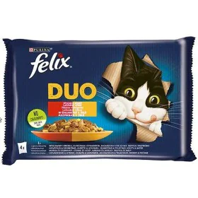 Cibo per gatti Purina Duo Pollo Carne di vitello Agnello Fegato Uccelli 4 x 85 g di Purina, Umido - Rif: S9142458, Prezzo: 4,...