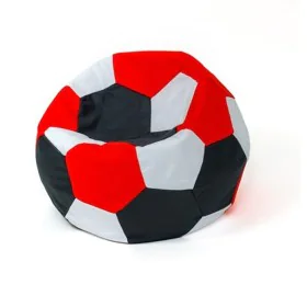 Puff GO GIFT Blanco Negro Rojo Oxford Fútbol de GO GIFT, Puffs - Ref: S9142988, Precio: 49,68 €, Descuento: %