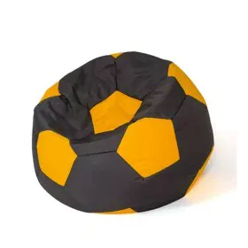 Puff GO GIFT Gelb Schwarz Oxford Fussball von GO GIFT, Sitzsäcke - Ref: S9143018, Preis: 71,22 €, Rabatt: %